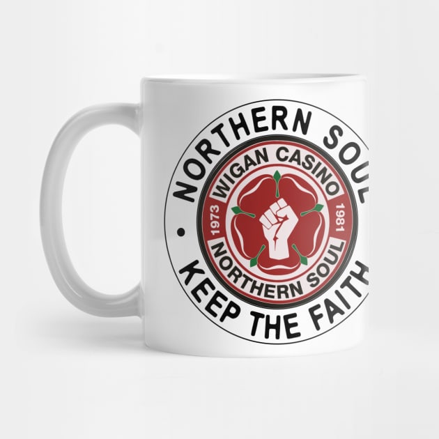 Northern Soul Badges, Wigan '81 Keep The Faith by Surfer Dave Designs